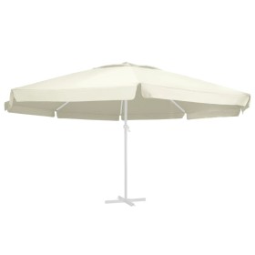 Replacement fabric for sand-colored umbrella 600 cm by , Fabrics for umbrellas and awnings - Ref: Foro24-312546, Price: 90,41...