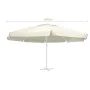 Replacement fabric for sand-colored umbrella 600 cm by , Fabrics for umbrellas and awnings - Ref: Foro24-312546, Price: 88,55...