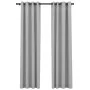 Blackout curtains with linen-look grommets, 2 pieces, gray, 140x245 cm. by vidaXL, Curtains and curtains - Ref: Foro24-321170...