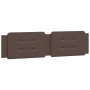 Brown synthetic leather headboard bed frame 200x200 cm by , Beds and slatted bases - Ref: Foro24-3208207, Price: 203,95 €, Di...