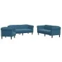 Juego de sofás 3 piezas terciopelo azul de , Sofás - Ref: Foro24-3209217, Precio: 812,21 €, Descuento: %