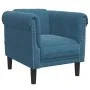 Dreiteilige Sofagarnitur aus blauem Samt von , Sofas - Ref: Foro24-3209217, Preis: 812,83 €, Rabatt: %