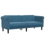 Dreiteilige Sofagarnitur aus blauem Samt von , Sofas - Ref: Foro24-3209217, Preis: 812,83 €, Rabatt: %