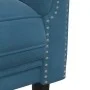 Dreiteilige Sofagarnitur aus blauem Samt von , Sofas - Ref: Foro24-3209217, Preis: 812,83 €, Rabatt: %