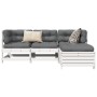 Gartensofa-Set 4-teilig aus massivem weißem Kiefernholz von , Gartensets - Ref: Foro24-3250785, Preis: 272,18 €, Rabatt: %