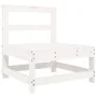 Gartensofa-Set 4-teilig aus massivem weißem Kiefernholz von , Gartensets - Ref: Foro24-3250785, Preis: 268,58 €, Rabatt: %