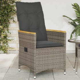 Gartenliege mit grauen synthetischen Rattankissen von , Gartenstühle - Ref: Foro24-365644, Preis: 134,24 €, Rabatt: %
