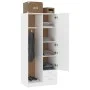 Weißer Kleiderschrank aus Holzwerkstoff, 80 x 52 x 180 cm von , Kleiderschränke - Ref: Foro24-800639, Preis: 217,72 €, Rabatt: %