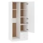 Weißer Kleiderschrank aus Holzwerkstoff, 80 x 52 x 180 cm von , Kleiderschränke - Ref: Foro24-800639, Preis: 217,72 €, Rabatt: %