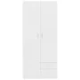 White engineered wood wardrobe 80x52x180 cm by , Wardrobes - Ref: Foro24-800639, Price: 217,51 €, Discount: %