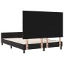 Estructura de cama con cabecera Negro 140 x 190 cm Terciopelo