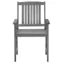 Garden chairs with cushions 4 pcs solid gray acacia wood by , Garden chairs - Ref: Foro24-3061238, Price: 279,90 €, Discount: %