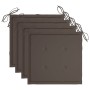 Gartenstühle mit Kissen, 4 Stück, massives graues Akazienholz von , Gartenstühle - Ref: Foro24-3061238, Preis: 281,78 €, Raba...