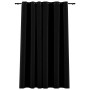 Blackout curtain with black linen look eyelets 290x245 cm by vidaXL, Curtains and curtains - Ref: Foro24-321155, Price: 58,30...
