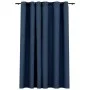 Blackout curtain with blue linen look eyelets 290x245 cm by vidaXL, Curtains and curtains - Ref: Foro24-321179, Price: 36,53 ...