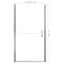 Duschtür aus mattiertem Hartglas, 81 x 195 cm von vidaXL, Duschtüren - Ref: Foro24-146658, Preis: 202,89 €, Rabatt: %