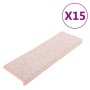 Alfombrilla autoadhesiva escalera sisal 15 uds roja 65x21x4 cm de , Alfombrillas para escalones - Ref: Foro24-326888, Precio:...