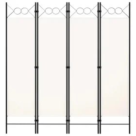 Biombo divisor de 4 paneles blanco 160x180 cm de vidaXL, Divisores de ambientes - Ref: Foro24-320706, Precio: 42,07 €, Descue...