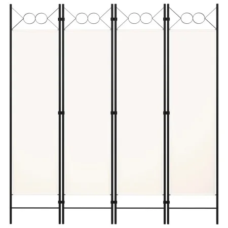 Trennwand mit 4 Paneelen weiß 160x180 cm von vidaXL, Raumteiler - Ref: Foro24-320706, Preis: 42,07 €, Rabatt: %
