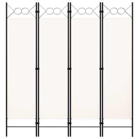 Trennwand mit 4 Paneelen weiß 160x180 cm von vidaXL, Raumteiler - Ref: Foro24-320706, Preis: 42,58 €, Rabatt: %