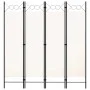 Trennwand mit 4 Paneelen weiß 160x180 cm von vidaXL, Raumteiler - Ref: Foro24-320706, Preis: 42,07 €, Rabatt: %