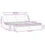 Bett mit brauner Kunstledermatratze 200x200 cm von , Betten und Lattenroste - Ref: Foro24-3208747, Preis: 475,94 €, Rabatt: %