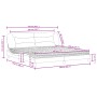 Cama con colchón cuero sintético marrón 200x200 cm de , Camas y somieres - Ref: Foro24-3208747, Precio: 500,08 €, Descuento: %
