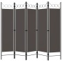 Five-panel anthracite gray room divider screen 200x180 cm by vidaXL, Room dividers - Ref: Foro24-320709, Price: 48,19 €, Disc...