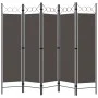 Five-panel anthracite gray room divider screen 200x180 cm by vidaXL, Room dividers - Ref: Foro24-320709, Price: 47,34 €, Disc...