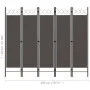 Five-panel anthracite gray room divider screen 200x180 cm by vidaXL, Room dividers - Ref: Foro24-320709, Price: 47,34 €, Disc...