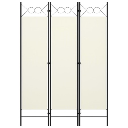 Biombo divisor de 3 paneles blanco 120x180 cm