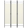 Biombo divisor de 3 paneles blanco 120x180 cm