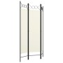 Biombo divisor de 3 paneles blanco 120x180 cm