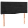 Box spring bed with black velvet mattress 100x200 cm by , Beds and slatted bases - Ref: Foro24-3127537, Price: 307,53 €, Disc...