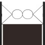 Brown 3-panel room divider screen 120x180 cm by vidaXL, Room dividers - Ref: Foro24-320700, Price: 34,59 €, Discount: %