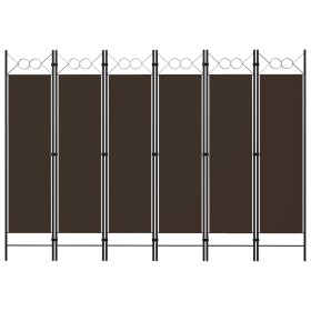 Brauner 6-teiliger Trennwand 240x180 cm von vidaXL, Raumteiler - Ref: Foro24-320712, Preis: 57,89 €, Rabatt: %