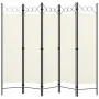 Divider screen with 5 panels white 200x180 cm by vidaXL, Room dividers - Ref: Foro24-320707, Price: 47,60 €, Discount: %