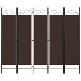 Brauner 5-teiliger Trennwand 200x180 cm von vidaXL, Raumteiler - Ref: Foro24-320708, Preis: 49,51 €, Rabatt: %