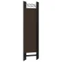 Biombo divisor de 5 paneles marrón 200x180 cm de vidaXL, Divisores de ambientes - Ref: Foro24-320708, Precio: 49,91 €, Descue...