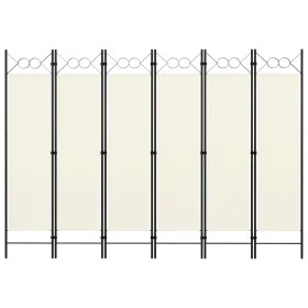 Trennwand mit 6 Paneelen weiß 240x180 cm von vidaXL, Raumteiler - Ref: Foro24-320711, Preis: 56,06 €, Rabatt: %