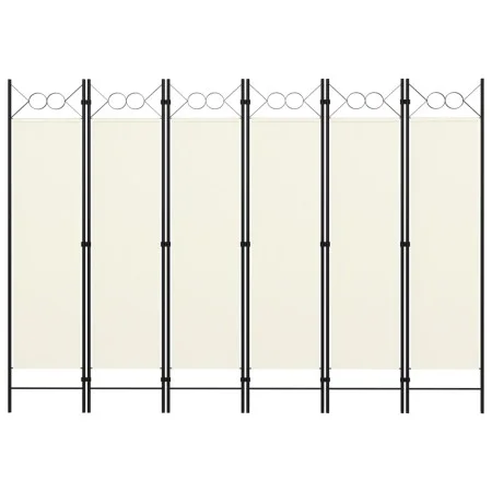 Divider screen with 6 panels white 240x180 cm by vidaXL, Room dividers - Ref: Foro24-320711, Price: 56,06 €, Discount: %