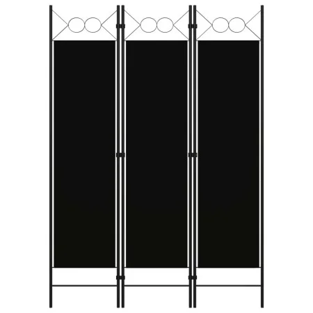 Black 3-panel room divider screen 120x180 cm by vidaXL, Room dividers - Ref: Foro24-320702, Price: 32,05 €, Discount: %