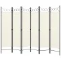 Divider screen with 6 panels white 240x180 cm by vidaXL, Room dividers - Ref: Foro24-320711, Price: 56,06 €, Discount: %