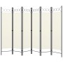 Trennwand mit 6 Paneelen weiß 240x180 cm von vidaXL, Raumteiler - Ref: Foro24-320711, Preis: 57,11 €, Rabatt: %