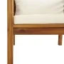 Muebles de jardín 12 pzas cojines crema madera maciza acacia de , Conjuntos de jardín - Ref: Foro24-3086943, Precio: 1,00 €, ...