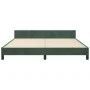 Dark green velvet bed frame with headboard 180x200 cm by , Beds and slatted bases - Ref: Foro24-3125650, Price: 282,89 €, Dis...