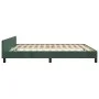 Dark green velvet bed frame with headboard 180x200 cm by , Beds and slatted bases - Ref: Foro24-3125650, Price: 282,89 €, Dis...