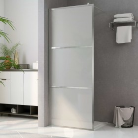 Mampara de ducha accesible vidrio ESG esmerilado 140x195 cm