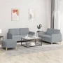 Juego de sofás con cojines 3 piezas tela gris claro by , Sofas - Ref: Foro24-3202094, Price: 486,20 €, Discount: %