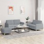 Juego de sofás con cojines 3 piezas tela gris claro von , Sofas - Ref: Foro24-3202094, Preis: 495,13 €, Rabatt: %